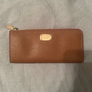 Michael Kors brown leather wallet